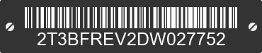 2013 TOYOTA RAV4 2T3BFREV2DW027752 VIN decoded