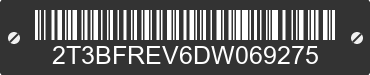 2013 TOYOTA RAV4 2T3BFREV6DW069275 VIN decoded