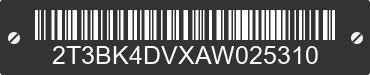 2010 TOYOTA RAV4 2T3BK4DVXAW025310 VIN decoded