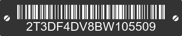 2011 TOYOTA RAV4 2T3DF4DV8BW105509 VIN decoded