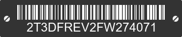 2015 TOYOTA RAV4 2T3DFREV2FW274071 VIN decoded