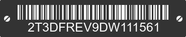 2013 TOYOTA RAV4 2T3DFREV9DW111561 VIN decoded