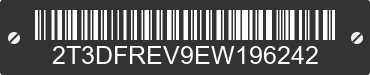 2014 TOYOTA RAV4 2T3DFREV9EW196242 VIN decoded