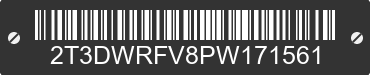 2023 TOYOTA RAV4 2T3DWRFV8PW171561 VIN decoded