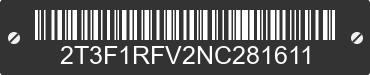2022 TOYOTA RAV4 2T3F1RFV2NC281611 VIN decoded