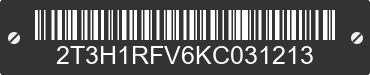 2019 TOYOTA RAV4 2T3H1RFV6KC031213 VIN decoded