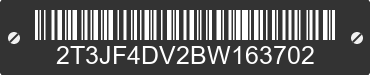2011 TOYOTA RAV4 2T3JF4DV2BW163702 VIN decoded