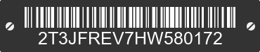 2017 TOYOTA RAV4 2T3JFREV7HW580172 VIN decoded