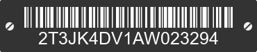 2010 TOYOTA RAV4 2T3JK4DV1AW023294 VIN decoded