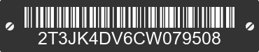 2012 TOYOTA RAV4 2T3JK4DV6CW079508 VIN decoded
