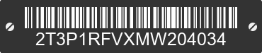 2021 TOYOTA RAV4 2T3P1RFVXMW204034 VIN decoded