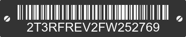 2015 TOYOTA RAV4 2T3RFREV2FW252769 VIN decoded