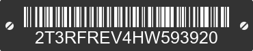2017 TOYOTA RAV4 2T3RFREV4HW593920 VIN decoded
