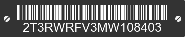 2021 TOYOTA RAV4 2T3RWRFV3MW108403 VIN decoded