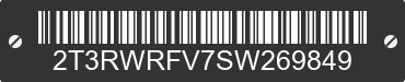 2025 TOYOTA RAV4 2T3RWRFV7SW269849 VIN decoded