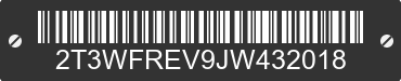 2018 TOYOTA RAV4 2T3WFREV9JW432018 VIN decoded