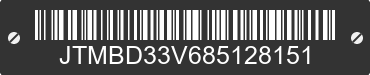 2008 TOYOTA RAV4 JTMBD33V685128151 VIN decoded