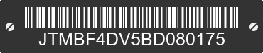2011 TOYOTA RAV4 JTMBF4DV5BD080175 VIN decoded