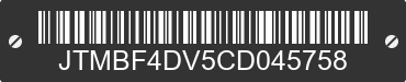 2012 TOYOTA RAV4 JTMBF4DV5CD045758 VIN decoded