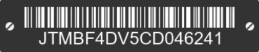 2012 TOYOTA RAV4 JTMBF4DV5CD046241 VIN decoded