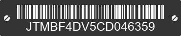 2012 TOYOTA RAV4 JTMBF4DV5CD046359 VIN decoded
