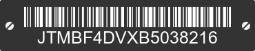 2011 TOYOTA RAV4 JTMBF4DVXB5038216 VIN decoded
