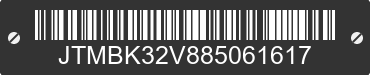 2008 TOYOTA RAV4 JTMBK32V885061617 VIN decoded