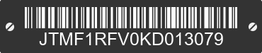 2019 TOYOTA RAV4 JTMF1RFV0KD013079 VIN decoded