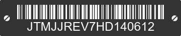 2017 TOYOTA RAV4 JTMJJREV7HD140612 VIN decoded