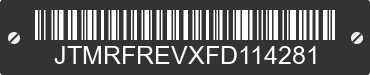 2015 TOYOTA RAV4 JTMRFREVXFD114281 VIN decoded
