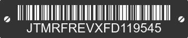 2015 TOYOTA RAV4 JTMRFREVXFD119545 VIN decoded