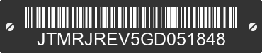 2016 TOYOTA RAV4 JTMRJREV5GD051848 VIN decoded