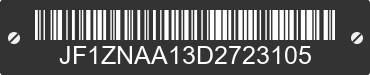 2013 TOYOTA Scion FR-S JF1ZNAA13D2723105 VIN decoded