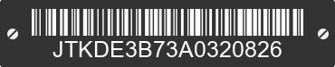 2010 TOYOTA Scion tC JTKDE3B73A0320826 VIN decoded