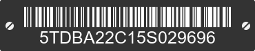 2005 TOYOTA Sienna 5TDBA22C15S029696 VIN decoded