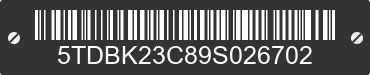 2009 TOYOTA Sienna 5TDBK23C89S026702 VIN decoded