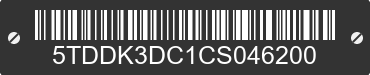 2012 TOYOTA Sienna 5TDDK3DC1CS046200 VIN decoded