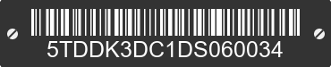 2013 TOYOTA Sienna 5TDDK3DC1DS060034 VIN decoded
