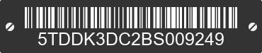 2011 TOYOTA Sienna 5TDDK3DC2BS009249 VIN decoded