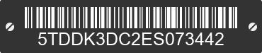 2014 TOYOTA Sienna 5TDDK3DC2ES073442 VIN decoded