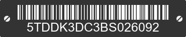 2011 TOYOTA Sienna 5TDDK3DC3BS026092 VIN decoded