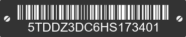 2017 TOYOTA Sienna 5TDDZ3DC6HS173401 VIN decoded