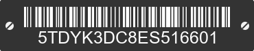2014 TOYOTA Sienna 5TDYK3DC8ES516601 VIN decoded