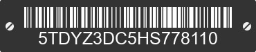 2017 TOYOTA Sienna 5TDYZ3DC5HS778110 VIN decoded