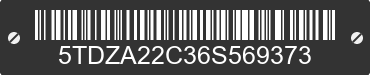2006 TOYOTA Sienna 5TDZA22C36S569373 VIN decoded
