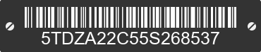 2005 TOYOTA Sienna 5TDZA22C55S268537 VIN decoded