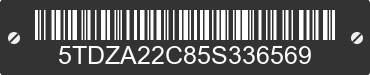 2005 TOYOTA Sienna 5TDZA22C85S336569 VIN decoded