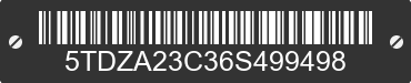 2006 TOYOTA Sienna 5TDZA23C36S499498 VIN decoded