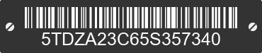 2005 TOYOTA Sienna 5TDZA23C65S357340 VIN decoded