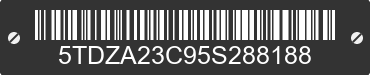 2005 TOYOTA Sienna 5TDZA23C95S288188 VIN decoded